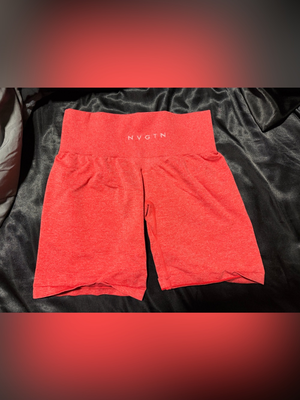 NVGTN Women's Athletic Shorts in Candy apple pro seamless